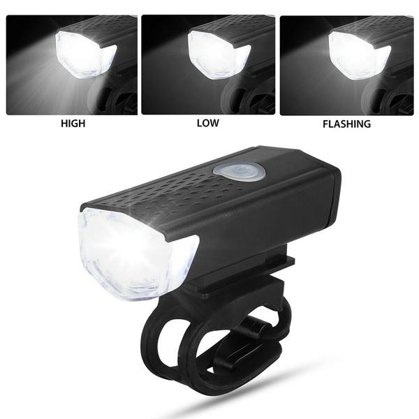 USB Rechargeable Bicycle Light Set Super Bright Headlight