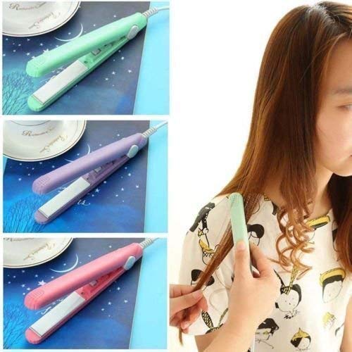 1215 Mini Portable Electronic Hair Straightener And Curler - Shopperscult