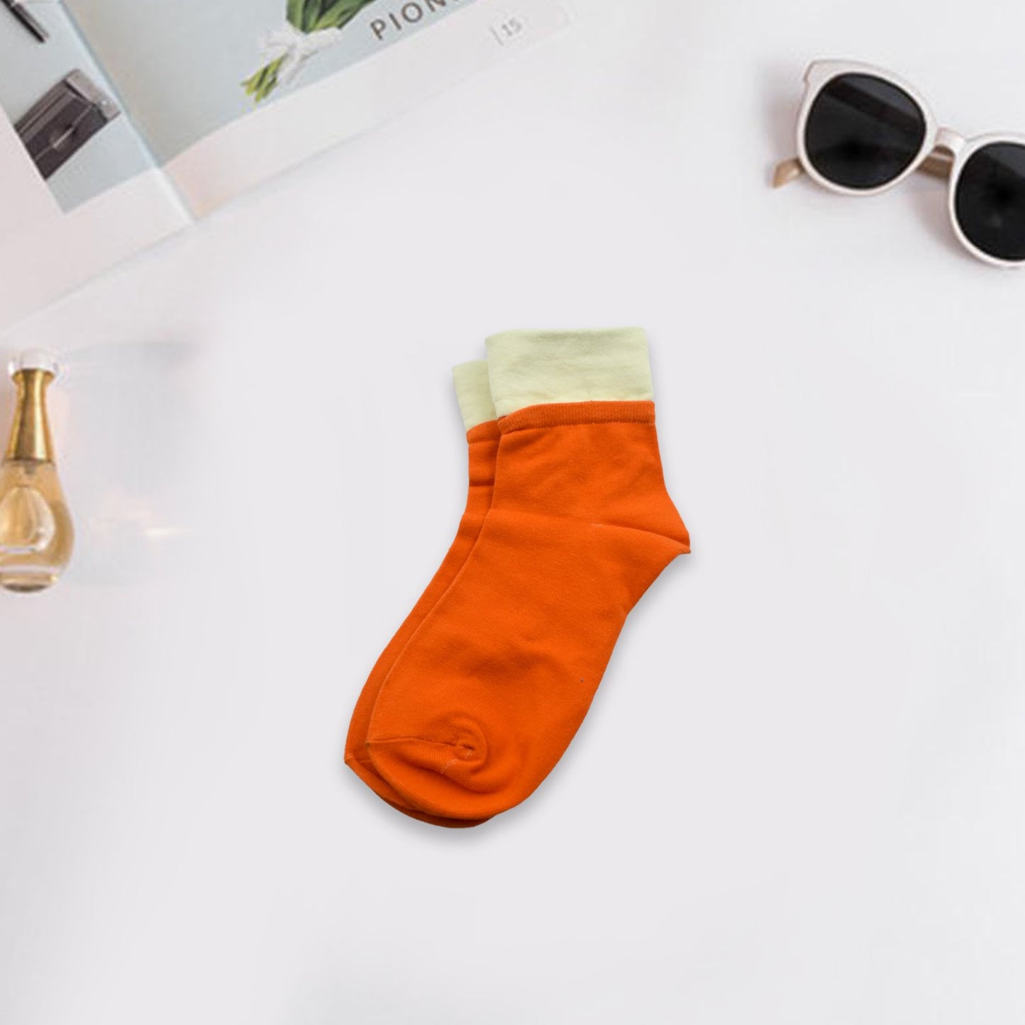 7357 Socks Breathable Thickened Classic Simple Soft Skin Friendly (1pair) - Shopperscult