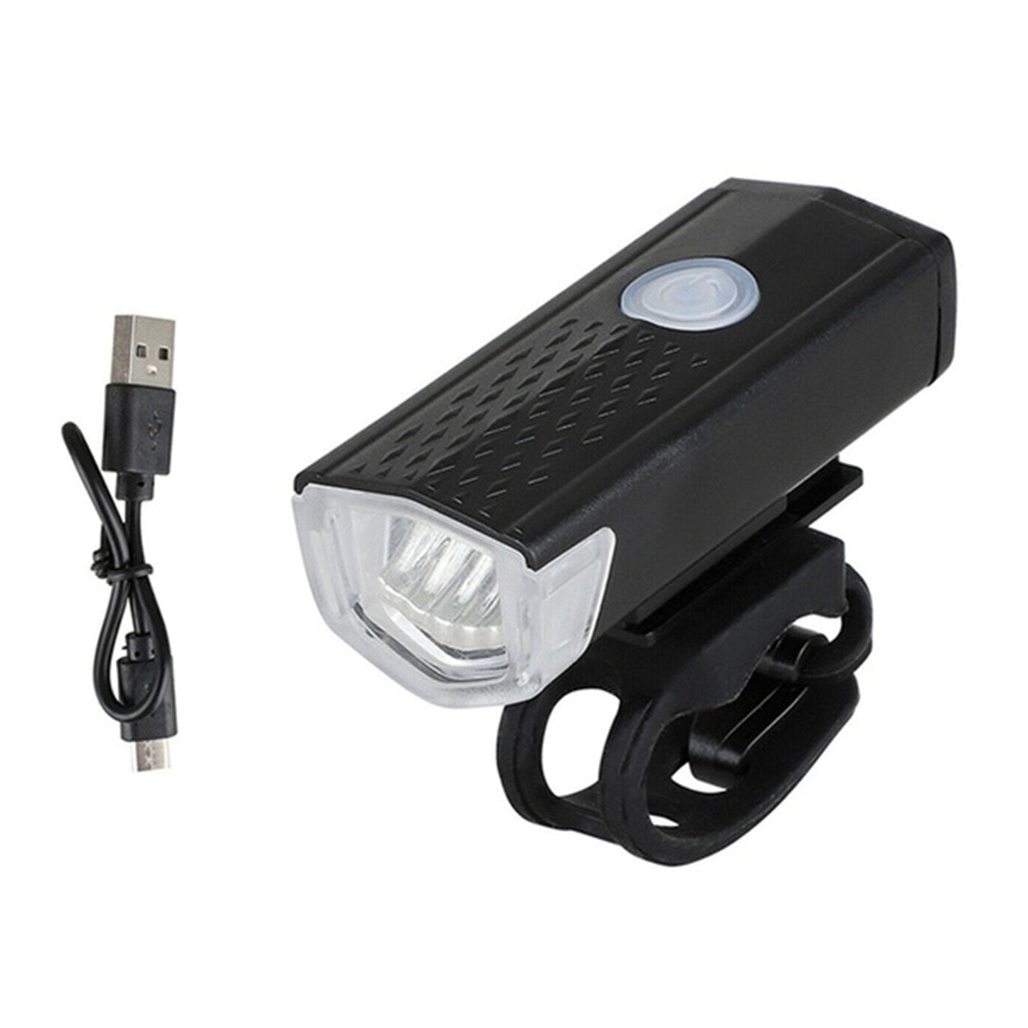 USB Rechargeable Bicycle Light Set Super Bright Headlight