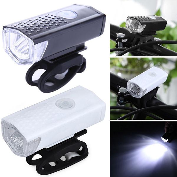 USB Rechargeable Bicycle Light Set Super Bright Headlight