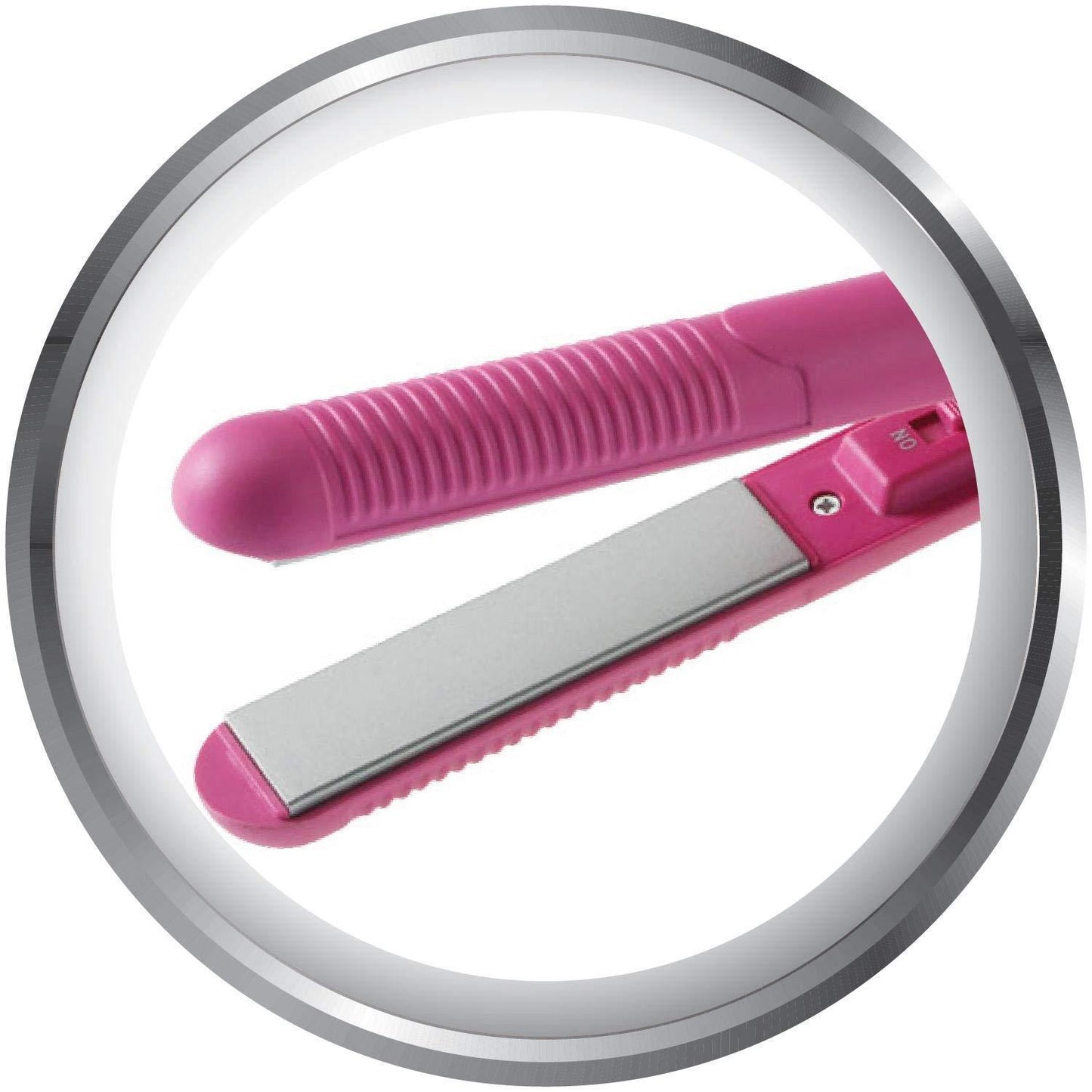 1215 Mini Portable Electronic Hair Straightener And Curler - Shopperscult