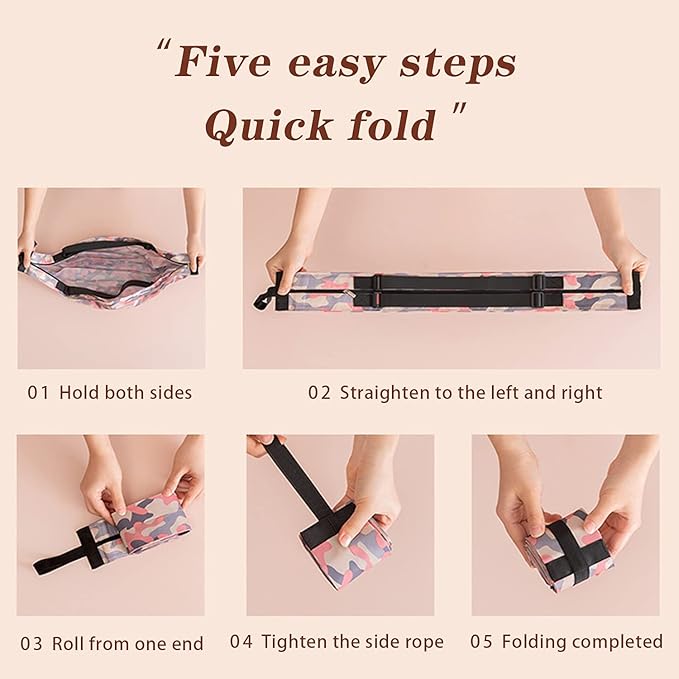 Foldable Shopping Bag Portable Large Capacity Reusable Grocery Bag