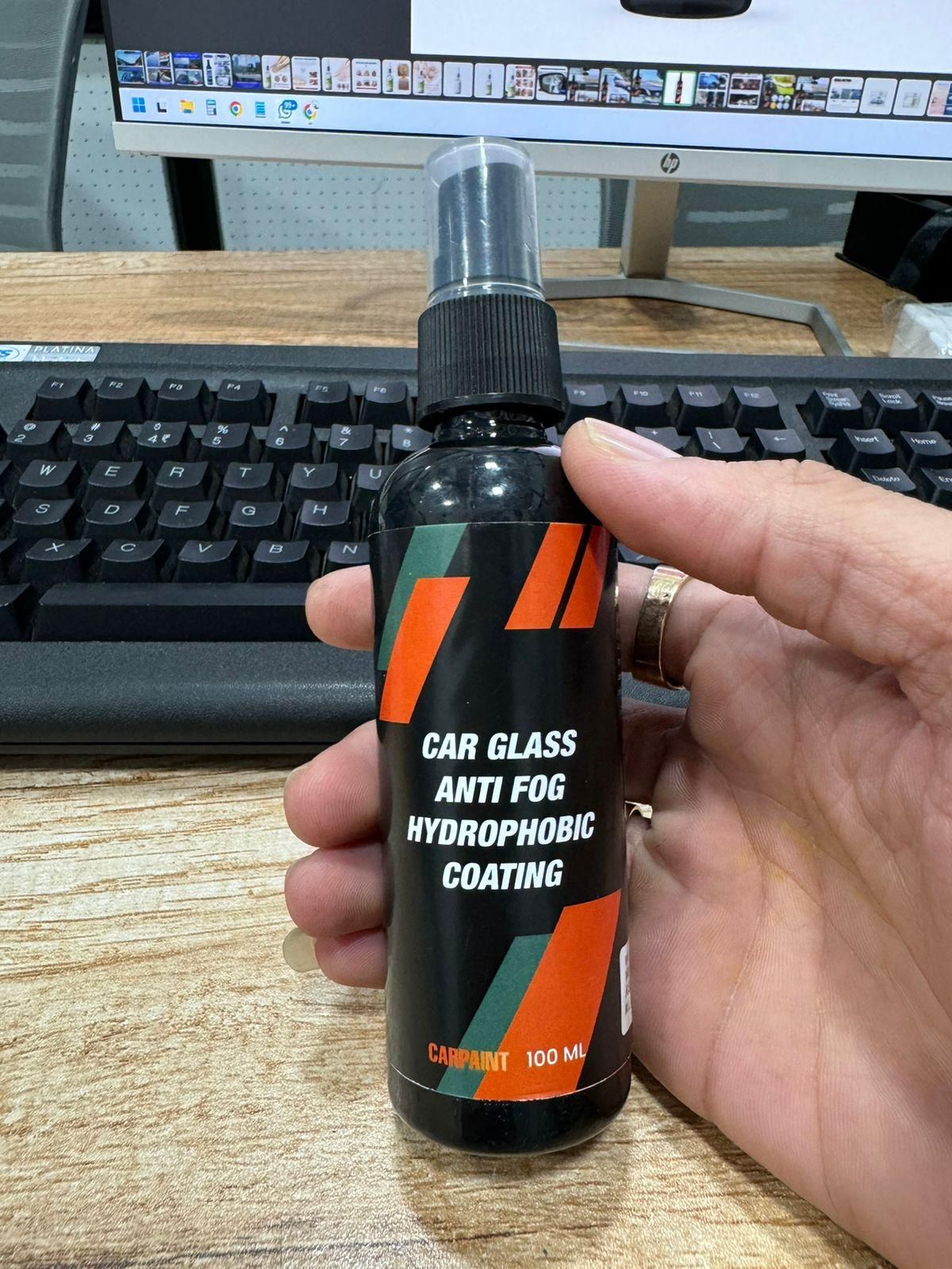 Car Glass Anti-Fog Hydrophobic Coating 100ml(Pack Of 2)