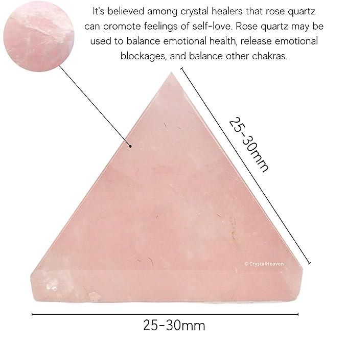 Rose Quartz Pyramid for Positive Energy