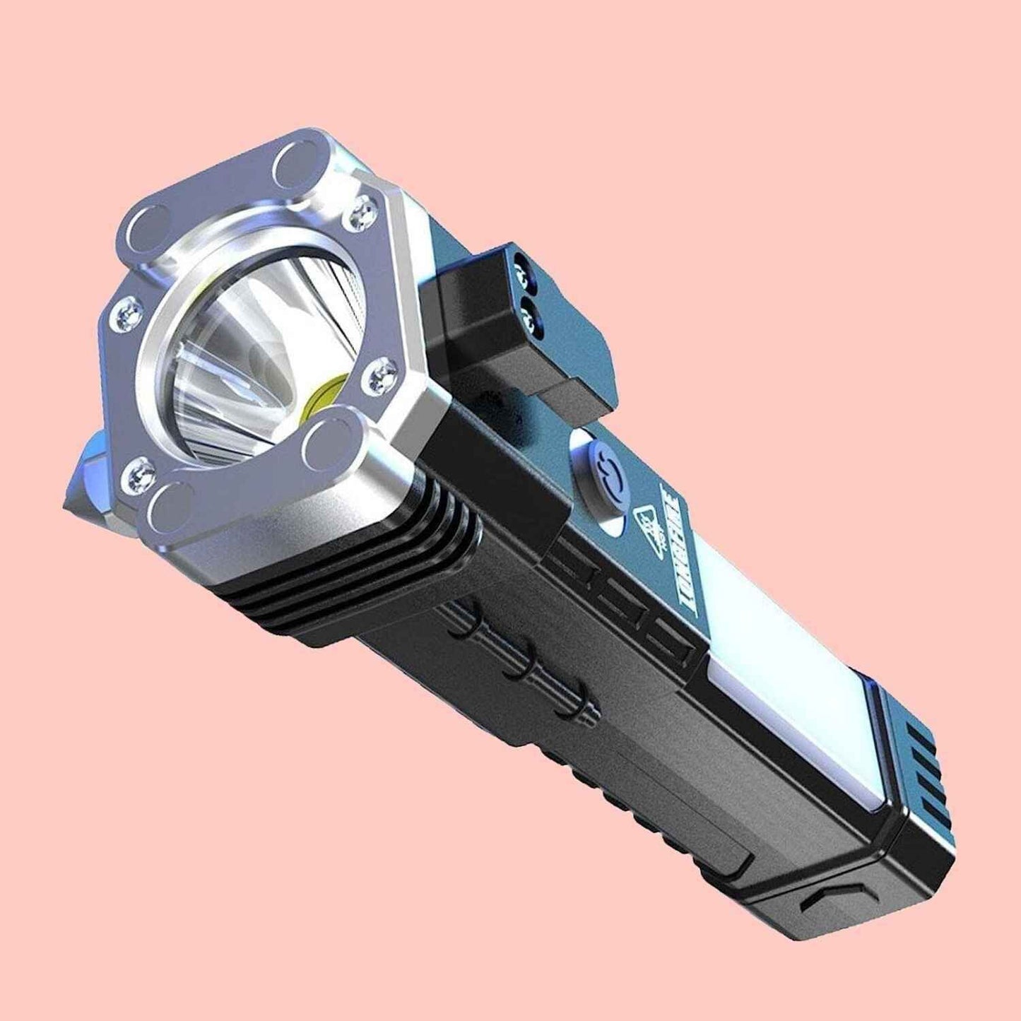 8 in 1 Portable Rechargeable Torch LED Flashlight