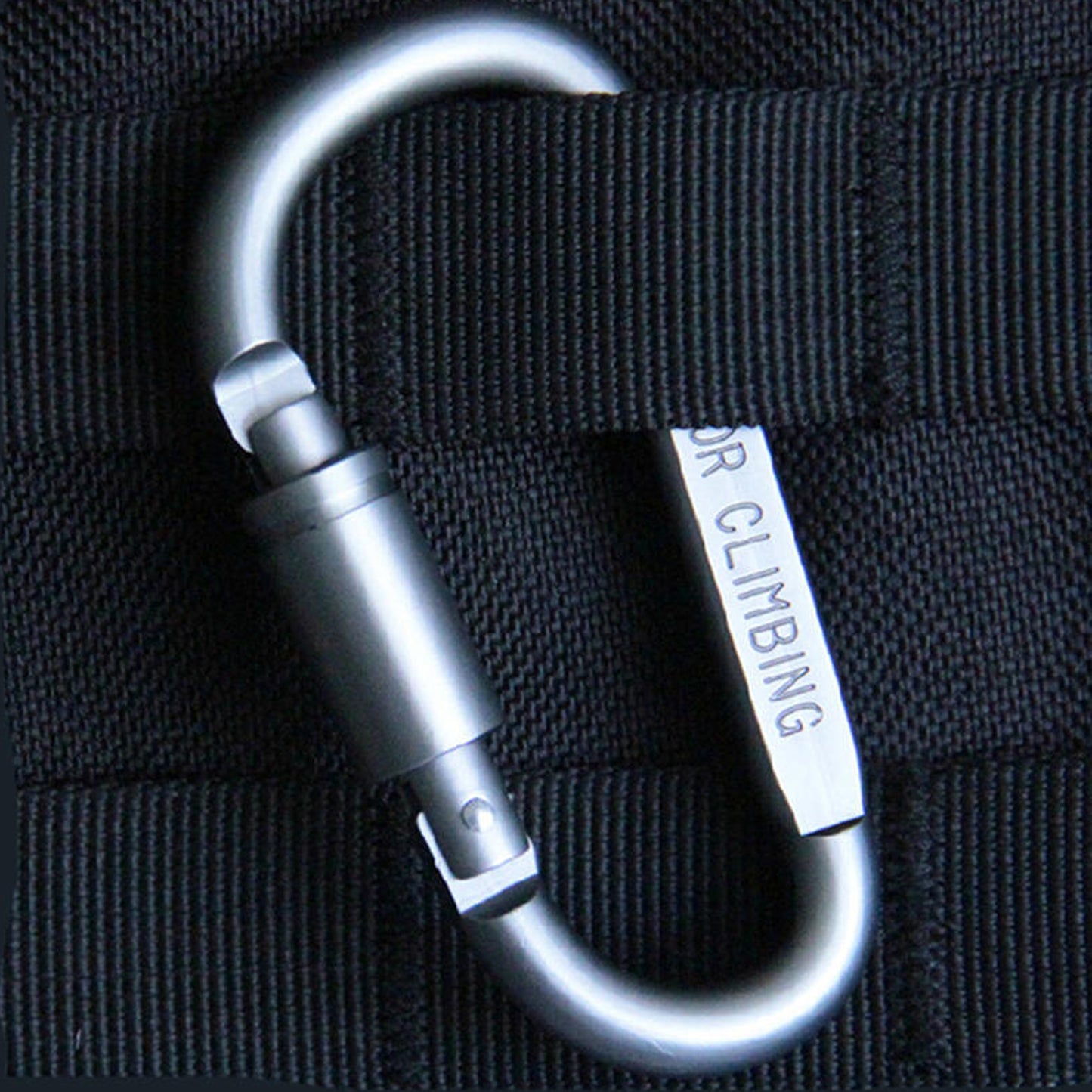 0440 Camping Equipment Aluminum Carabiner Hunting Survival Kit Lock Mountain Travel Accessories ( 1 Pc )