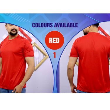 Fidato Pack of 10 Half Sleeves Round Neck T-shirts with Free Digital Watch