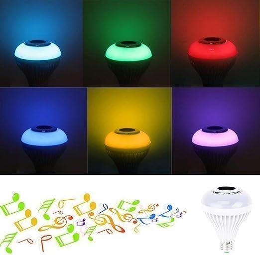 Incandescent RGB Bulb with Bluetooth Fully Remote Controlled Music Light Bulb