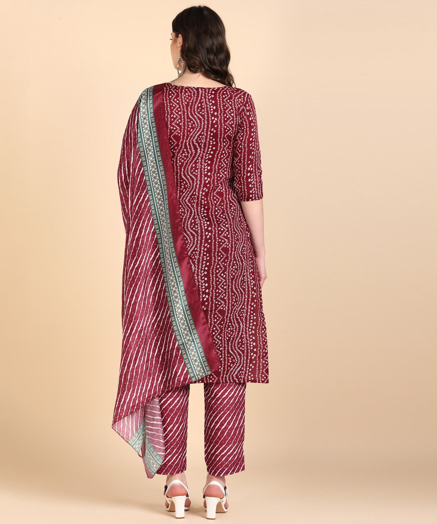 Women's Cotton Printed kurti and Pant With Dupatta Set