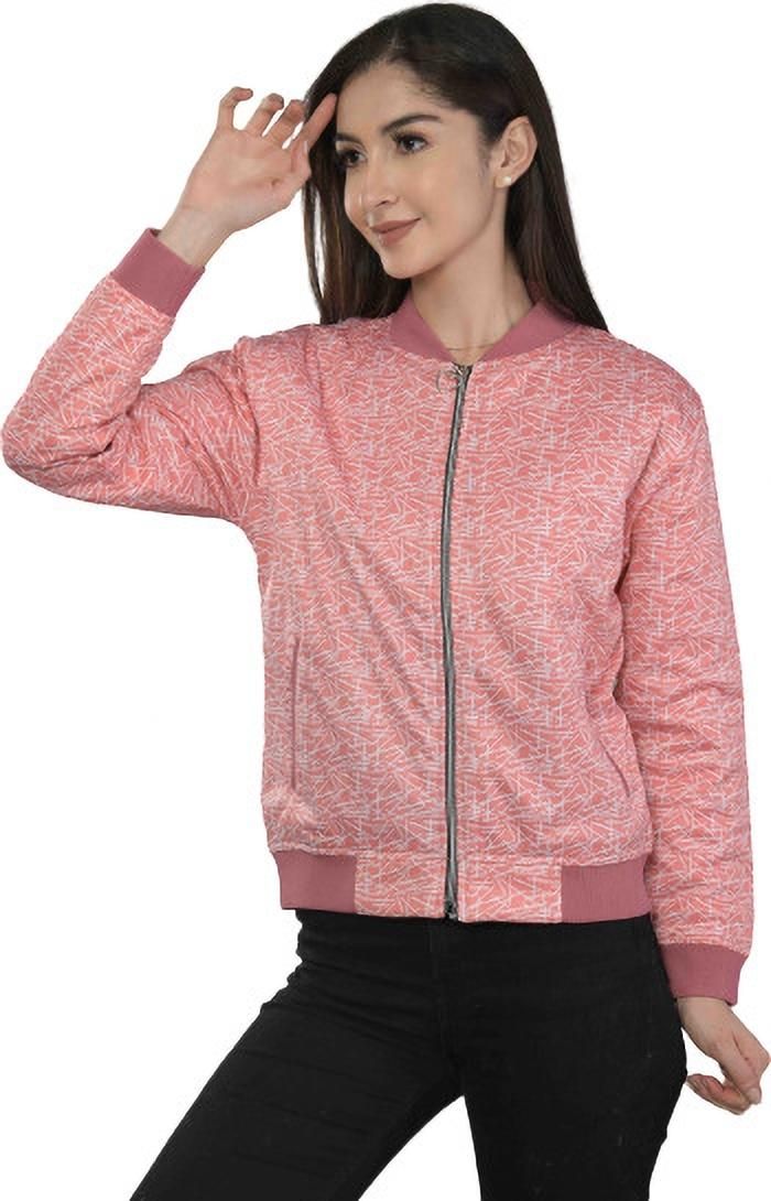 Women Solid Bomber Jacket